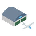 Sailplane icon, isometric style