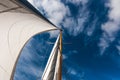 Sails against blue sky