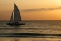 Sails in Sunset Royalty Free Stock Photo