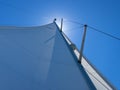Sails in the wind in Croatia Royalty Free Stock Photo