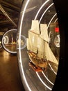 sailship miniature models at naval exhibition