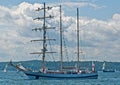 Sailship at sea