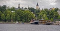 Saimaa and Lappeenranta harbor and town Royalty Free Stock Photo