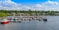 Saimaa and Lappeenranta harbor and town Royalty Free Stock Photo