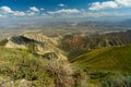 Saimaly-Tash valley with mountains on horizon