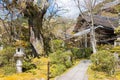 Saimyo-ji Temple in Kyoto, Japan. The Temple originally built in 824-834 Royalty Free Stock Photo