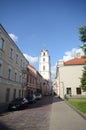 Sain Jonas street, Vilnius, Lithuania Royalty Free Stock Photo