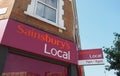 Sainsbury supermarket storefront in London