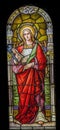 Saint Agatha Stained Glass Saint Mary Basilica Phoenix Arizona