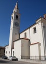 Saint Agnes Church With Sundial in Aiello Royalty Free Stock Photo