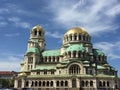 Saint Alexander Nevsky orthodox cathedral in Sofia, Bulgaria Royalty Free Stock Photo