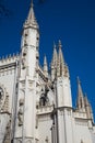 Saint Alexander Nevsky Orthodox church Gothic chapel in Alexandria park, fragment. Suburb of Saint Petersburg, Russia Royalty Free Stock Photo