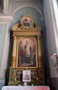 Saint Aloysius Gonzaga altar in the Basilica of the Sacred Heart of Jesus in Zagreb Royalty Free Stock Photo