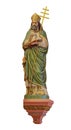 Saint Ambrose statue isolated Royalty Free Stock Photo