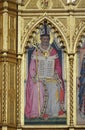 Saint Ambrose, Doctor of the Church, Basilica di Santa Croce in Florence Royalty Free Stock Photo