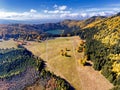 Saint Ana Volcanic Lake near Baile Tusnad and Baile Balvanios in Royalty Free Stock Photo