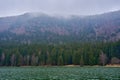 Saint Ana, the only volcanic lake in Romania Royalty Free Stock Photo