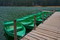 Saint Ana, the only volcanic lake in Romania Royalty Free Stock Photo