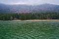 Saint Ana, the only volcanic lake in Romania Royalty Free Stock Photo