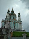 The Saint Andrew church in the city of Kiev in Ukraine