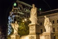 Saint Andrew Queen Olga Statues Mikhaylovsky Square Kiev Ukraine