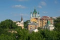 Saint Andrew`s Church with other buildings Royalty Free Stock Photo