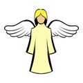 Saint angel icon cartoon Royalty Free Stock Photo