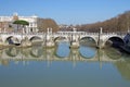 Saint Angelo bridge Royalty Free Stock Photo