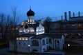 Saint Anna church in Moscow at night