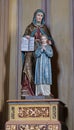 Saint Anne grandmother of Jesus, Croatian church sculpture