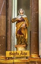 Saint Anne Statue Mary`s Mother Convent Nuns San Miguel de Allende Mexico Royalty Free Stock Photo