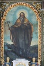 Saint Anthony, altarpiece on the altar of Saint Anthony the Hermit in the church of Saint Peter in Petrovina, Croatia