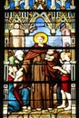 Saint Anthony distributes bread