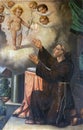 Saint Anthony of Padua, altarpiece in the Church of St. John of Nepomuk in Glina, Croatia