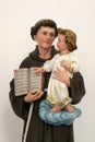 Saint Anthony of Padua holding child Jesus Royalty Free Stock Photo
