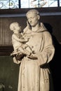 Saint Anthony of Padua holding child Jesus Royalty Free Stock Photo