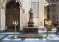 Saint Anthony of Padua with the infant Jesus, offertory in Basilica Saint Maria of Trastevere Royalty Free Stock Photo