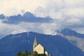 Church of Saint-Apollinaire in french Hautes-Alpes Royalty Free Stock Photo