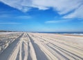 Saint Augustine beach road Royalty Free Stock Photo