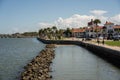 Landscape with Matanzas river in St. Augustine, Florida Royalty Free Stock Photo