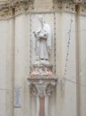 Saint Augustine Statue on Ornate Pedestal