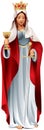 Saint Barbara realistic vector illustration