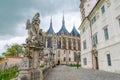 Saint Barbara`s Cathedral Roman Catholic church Gothic style building Royalty Free Stock Photo