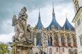 Saint Barbara`s Church Cathedral of St Barbara Roman Catholic church Gothic style building in Kutna Hora Royalty Free Stock Photo