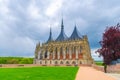 Saint Barbara`s Church Cathedral of St Barbara Roman Catholic church Gothic style building in Kutna Hora Royalty Free Stock Photo