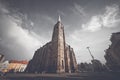 Saint Bartholomew Cathedral at Republic square in Plzen Pilsen. Czech Republic