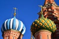 Saint Basil Cathedral and Vasilevsky Descent of Red Square in Moscow, Russia Royalty Free Stock Photo