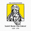 Saint Basil the Great 329 Ã¢â¬â 379, was the bishop of Caesarea Mazaca in Cappadocia, Asia Minor. He was an influential theologian
