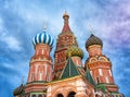 Saint Basil`s Cathedral in Red Square in Moscow, Russia. Royalty Free Stock Photo