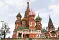 Saint Basil`s Cathedral, is a church in the Red Square in Moscow, Russia. Royalty Free Stock Photo